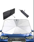 Araba Güneş Gölge Koruyucu Şemsiye Oto Ön Cam GÜNEŞLIK 2. KALİTE (145CM*79CM) thumbnail 2