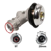 Algaride Motorlu Tırpan Dişli Rediktör 9 Diş 28mm Başlık ve 2 li Tüp Gres 2T yağ Buji Set  Tırpan yedek Parça Aksesuar - 2