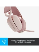 Logitech Zone Vibe 100 Kablosuz Kulak Üstü Kulaklık Pembe - 4