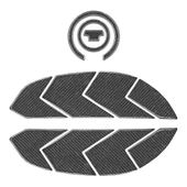 Yamaha R7 2021-2024 ile Uyumlu Kaydırmaz 6D Karbon 14 Parça Tank Pad Seti GC58 thumbnail 11