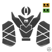 Versys 650 2025 ile Uyumlu Kaydırmaz 6D Karbon 22 Parça Tank Pad Seti GC59 thumbnail 1