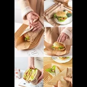 Vintage Gazete Desenli Sunum Kağıdı 50 Adet - 1