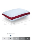 ortopedık Visco klimalı yastık ,Visco parçacıklı yumuşak yastık (bordo) - 2