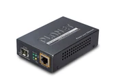1000Base-X to 10/100/1000Base-T 802.3at PoE Media Converter, LC Fiber Interface, Supports Multi / Single Mode SFP module, Distance up to 120km max. (Varies on SFP module) - 1