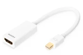 DIGITUS DisplayPort Adapter / Converter, Type mini-DP - HDMI A M/F, 0.15m, DP 1.1a compatible, wh - 1