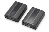 Digitus HDMI Sinyal Uzatma Cihazı, 1 x Alıcı (Receiver), 1 x Verici (Transmitter) Birim dahil, maksimum 60 metre, UHD 4K2K/60 Hz, HDMI 2.0, HDCP 2.2<br>
Digitus 4K HDMI 2.0 Extender Set, UHD 4K/ - 1