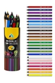 Blackline Kuru Boya Kalemi Tam Boy 24 Renk Metal Tüp Adel Blackline Kuru Boya Seti 24 Renk - 1