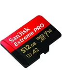Sandisk Extreme Pro 512GB 200/140MB/S Microsdxc Uhs-I A2 V30 Adaptörlü Hafıza Kartı SDSQXCD-512G-GN6MA - 2