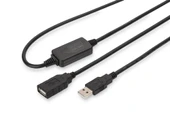 Digitus USB 2.0 Repeater / Uzatma Kablosu, USB A erkek / A dişi, 10 metre<br>
Digitus USB 2.0 Active Extension Cable - 1