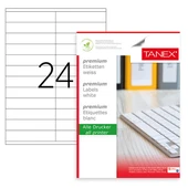 Tanex Laser Etiket 100 YP 105x23 Laser-Copy-Inkjet TW-2224 - 1