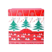 Yılbaşı Çam Ağacı Motifli Hediye Kutusu 12x8 cm - 1