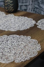 Violet Kordone 7 Parça Yemek Takımı Cappucino thumbnail 6