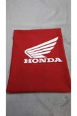 Tüm Yıllara Uyumlu Honda Forza Motosiklet Koltuk Kılıfı Kırmızı Renk Scuba Kumaş - 1
