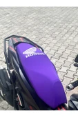 PCX DİO SH 125 ACTİVA S UYUMLU HONDA LOGOLU MOR KOLTUK KILIFI - 1