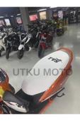 Tvs Uyumlu 125 Cc Koltuk Kılıfı Beyaz Scuba Kumaş - 2
