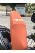 SPONTİNİ FRECCİA NEWLİGHT UYUMLU RKS LOGOLU TURUNCU(KİREMİT) KOLTUK KILIFI(BEYAZ LOGO) - 2