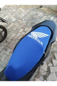 Pcx, Dio, Activa, Sh Uyumlu Mavi Scuba Kumaş Motosiklet Koltuk Kılıfı Hediyesiyle Beraber - 1