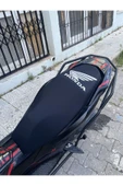 Honda Pcx,dio,sh,activa Uyumlu Siyah (SCUBA YAZLIK KUMAŞ) Motosiklet Koltuk Kılıfı - 1