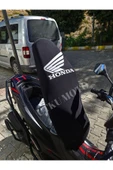 Honda Pcx,Dio,Activa S,SH Uyumlu 3'lü Siyah-Beyaz-Kırmızı Kampanyalı Koltuk Kılıfı - 5