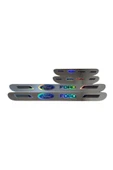 Rukye Shop Ford Hologram Logolu Araca Özel Marka Logolu Aynalı Kapı Eşiği Koruyucu Yapıştırma 4'lü Set - 1