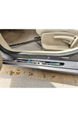 Rukye Shop Skoda Hologram Logolu Araca Özel Marka Logolu Aynalı Kapı Eşiği Koruyucu Yapıştırma 4'lü Set - 5