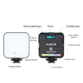 Gdx 64 Rgb Led Mıknatıslı Mobil Video Işığı - 8