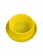 Miapet Plastik Kedi-Köpek Mama ve Su Kabı 400 ML Sarı - 1