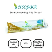 Ersopack Evsel 80x110 cm Çöp Torbası 8 Rulo 10'lu thumbnail 2