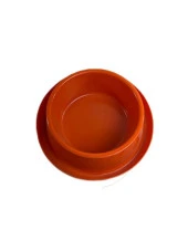 Miapet Plastik Kedi-Köpek Mama ve Su Kabı 400 ML Turuncu - 1
