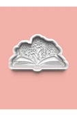 Kitap Temalı Çiçek Figürü Kurabiye Kalıbı Ve Şeker Hamuru Kalıbı - 1