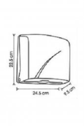 Vialli Z Katlı Kağıt Havlu Dispenseri Max 22 Cm 200 Ad Beyaz K2 thumbnail 2