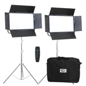 Gdx P500C Bicolor Profesyonel İkili LED Panel Video ve Fotoğraf Stüdyo Işık Seti - 1