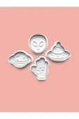 Ufo Kurabiye Kalıbı Ve Şeker Hamuru Kalıbı 4'lü Set - 1