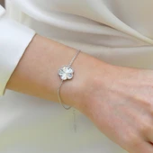 Alhmbra Çiçek Modeli Gümüş Bileklik thumbnail 3