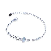 Sedefli Yonca Model Gümüş Bileklik thumbnail 9