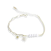 İncili Kutup Yıldızı Gümüş Trend Bileklik thumbnail 3