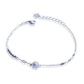 Çiçek Taşlı Gümüş Trend Bileklik thumbnail 7