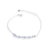 Mini Baget Sıralı Gümüş Bileklik thumbnail 9