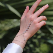 Yıldız Sıralı Taşlı Gümüş Şahmeran thumbnail 3