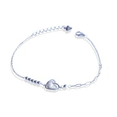 Kalp İncili Trend Gümüş Bileklik thumbnail 8