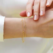 Yıldız Sıralı Gümüş Bileklik thumbnail 3