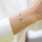 Kalp İncili Trend Gümüş Bileklik thumbnail 6