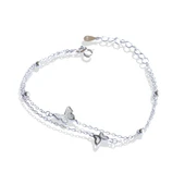 Zirkon Taşlı Kelebek Modeli Gümüş Bileklik thumbnail 8