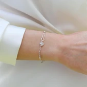 Yonca Taşlı Trend Gümüş Bileklik thumbnail 6