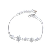 Kutup Yıldızı Zirkon Taşlı Gümüş Bileklik thumbnail 8