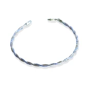 Burgu Çift Renkli Ajda Modeli Gümüş Bileklik thumbnail 4