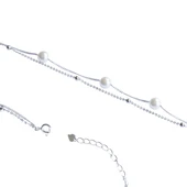 Çift Zincirli İncili Gümüş Bileklik thumbnail 8