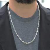 Yuvarlak Forsa 6mm 65cm Gümüş Zincir thumbnail 1