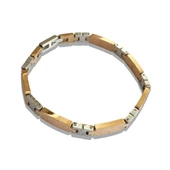 ARS179 Erkek Deri Çelik Bileklik thumbnail 2