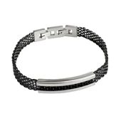 ARS162 Erkek Deri Çelik Bileklik thumbnail 1